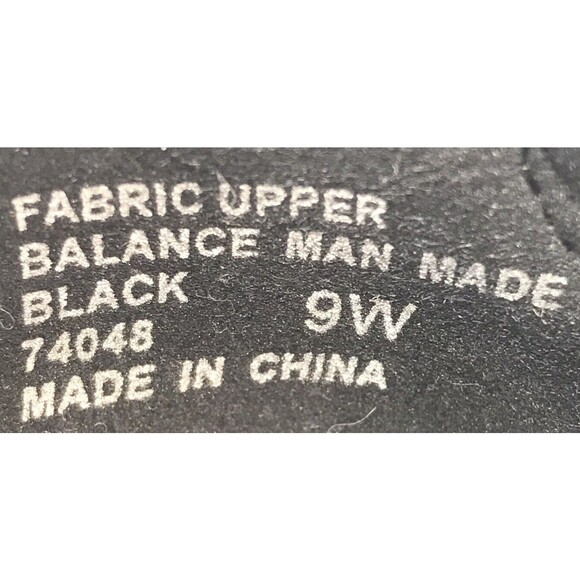 C.P. Company Women's size 9W Black on Black Fabric & Patent Wedge Comfort Shoes - Picture 9 of 9